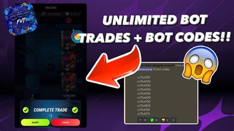 Find out today how you. . Madfut bot trade code